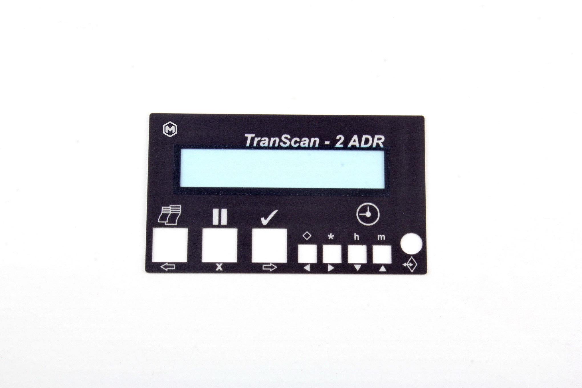 TRANSCAN 2 FRONT LABEL (KEYPAD) RIGID (MRD-LB-1539)